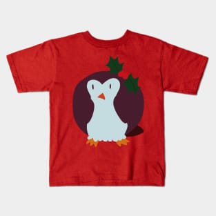 Mistle Toe Penguin Kids T-Shirt